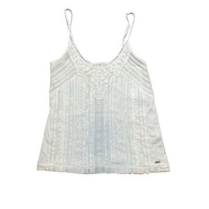 Roots White Lace Tank Top